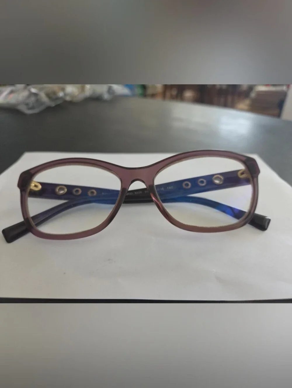 Versace VE3225 5029 Women’s Eyeglasses Transparent Violet 54-16-140 Made Italy